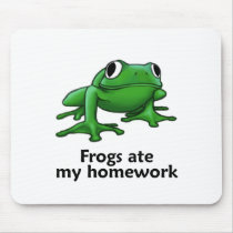 Frogs ate my Homework Mouse Pad