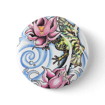 frogs pinback buttons