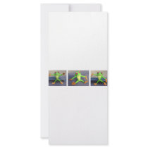 FROGS DOLLS TOYS RACK CARD TEMPLATE