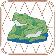 Frogs embroidered shirts