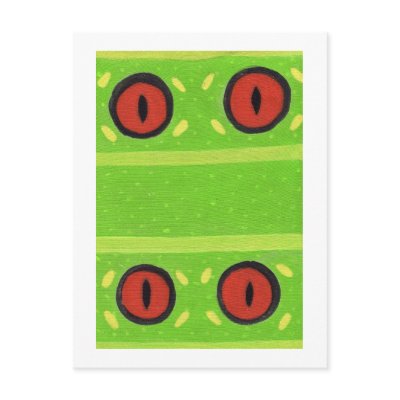 Frog's eyes Postcard by Rosiane_Gouvea