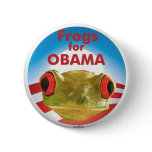 Frogs for Obama Pinback Button