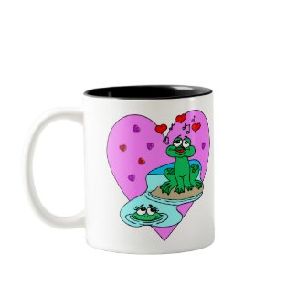 Valentine's Day Frogs Frogs In Love Mugs