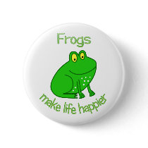 Frogs Make Life Happier Pin