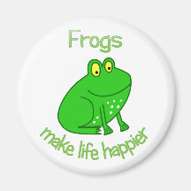 Frogs Make Life Happier Magnets