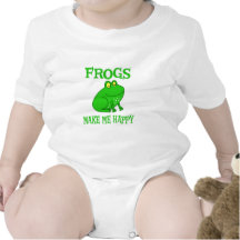 Frogs Make Me Happy Baby Creeper