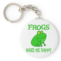 Frogs Make Me Happy Keychains
