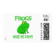 Frogs Make Me Happy postage