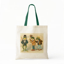 Frogs on the Street - Vintage Art bags by MyOtherPlanet Frogs on the Street - Vintage Art bags