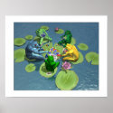 Frogs Playing Poker posters