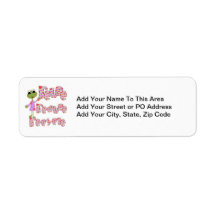 Frogs Reduce Reuse Recycle Tshirts and Gifts Return Address Label