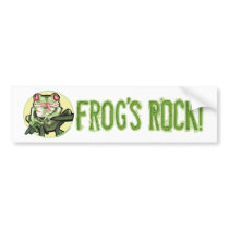 Frog's Rock! Bumpersticker