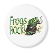 Frogs Rock! Magnet