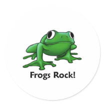 Frogs Rock! stickers