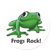 Frogs Rock! stickers