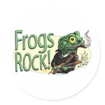 Frogs Rock! Sticker