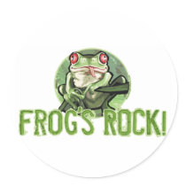 Frog's Rock! Tree Frog Sticker