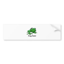 Frogs Rule! Bumper Stickers