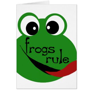 Frogs Rule card