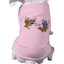 Frogs Rule Pet T-Shirts pet clothing