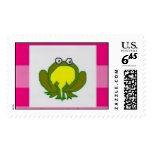 Frogs Rule! (pink) Postage Stamp