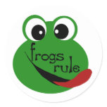 Frogs Rule  Sticker