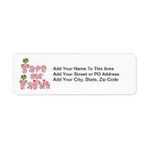 Frogs Save Our Earth T-shirts and Gifts Return Address Label