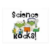 Frogs Science Rocks Post Card