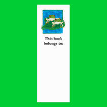 Frogs, This book belongs to: Bookmark business cards
