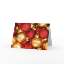 Frohe Festtage Christmas Baubles Card