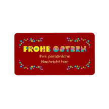 Frohe Ostern Custom Address Labels