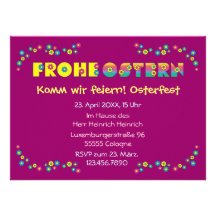 Frohe Ostern Custom Invite