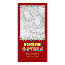Frohe Ostern Customized Photo Card