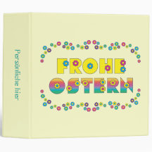 Frohe Ostern Vinyl Binder