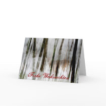 Frohe Weihnachten Deer Abstract Card