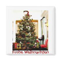 Frohe Weihnachten Magnet by imperfectiomism Frohe Weihnachten Magnet