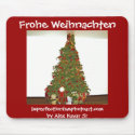 Frohe Weihnachten Mousepad by imperfectiomism Frohe Weihnachten Mousepad