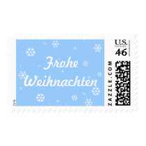 Frohe Weihnachten Snowflakes Postage Stamp