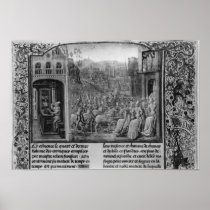 Froissart writing his chronicle poster