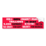 FROM A RADICAL COMMUNITY ORGANIZER: bumper stickers