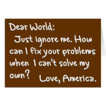 From America with Love (Light Text) Cards