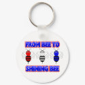 From Bee To Shining Bee Keychain
