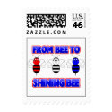 From Bee To Shining Bee Postage Stamp