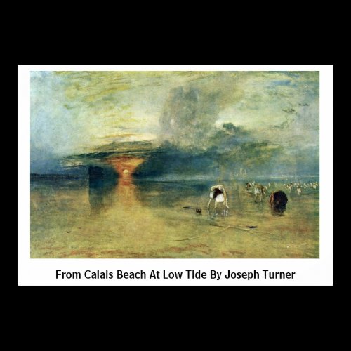 From Calais Beach At Low Tide By Joseph Turner Print