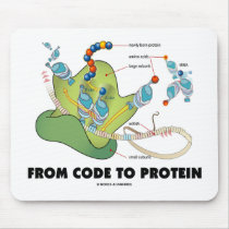 From Code To Protein (Protein Synthesis) mousepads