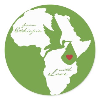 From Ethiopia w/ Love Adoption sticker