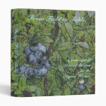From Field to Table - Organic Recipes 3 Ring Binders