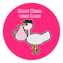 From Haiti with Love (girl)Envelpe Seal stickers