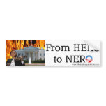 'From Hero to Nero' Bumper Sticker