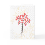 "From Me to You" {Pink Leaf Tree} Greeting Card